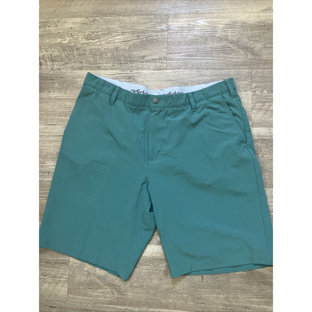 Adidas Mens Size 40 10" Golf Shorts Green - Picture 2 of 10